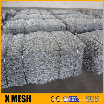 Wall hexagonal mesh galvanized gabon stone cage